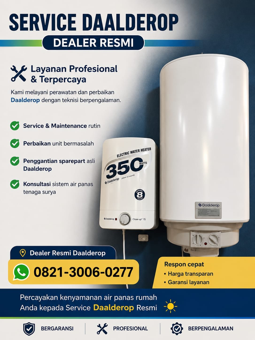 Service Daalderop 082130060277 | Teknisi Profesional